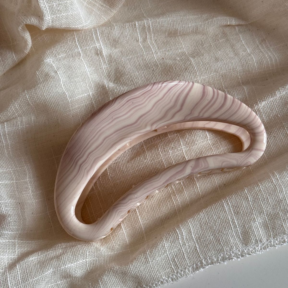 蝴蝶結水波紋髮夾