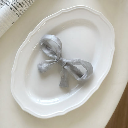 黃色蝴蝶結髮夾