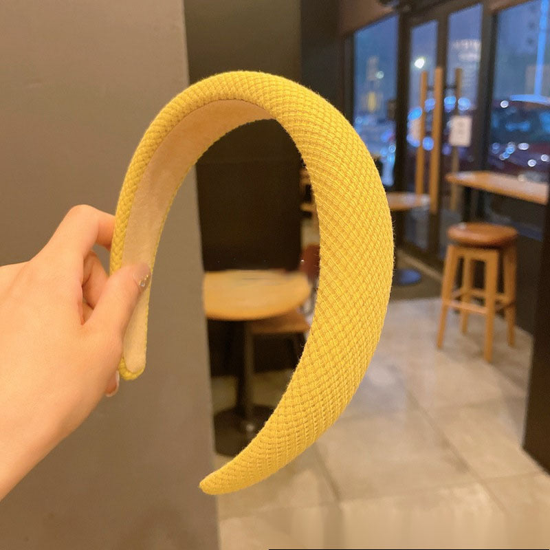黃色簡約髮箍