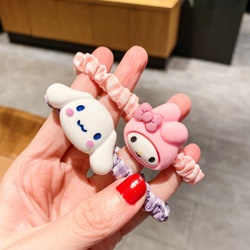 大腸圈卡通髮圈－布丁狗樹脂款細節2｜https://igowo.tw/