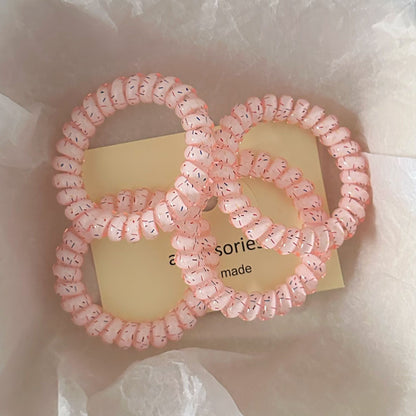 粉色簡約髮圈－商品主圖｜https://igowo.tw/