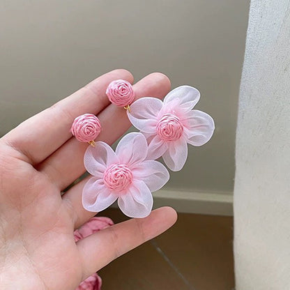繽紛花朵耳環