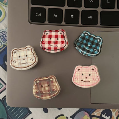 棕色小熊髮夾－咖色小熊髮夾款實拍｜https://igowo.tw/