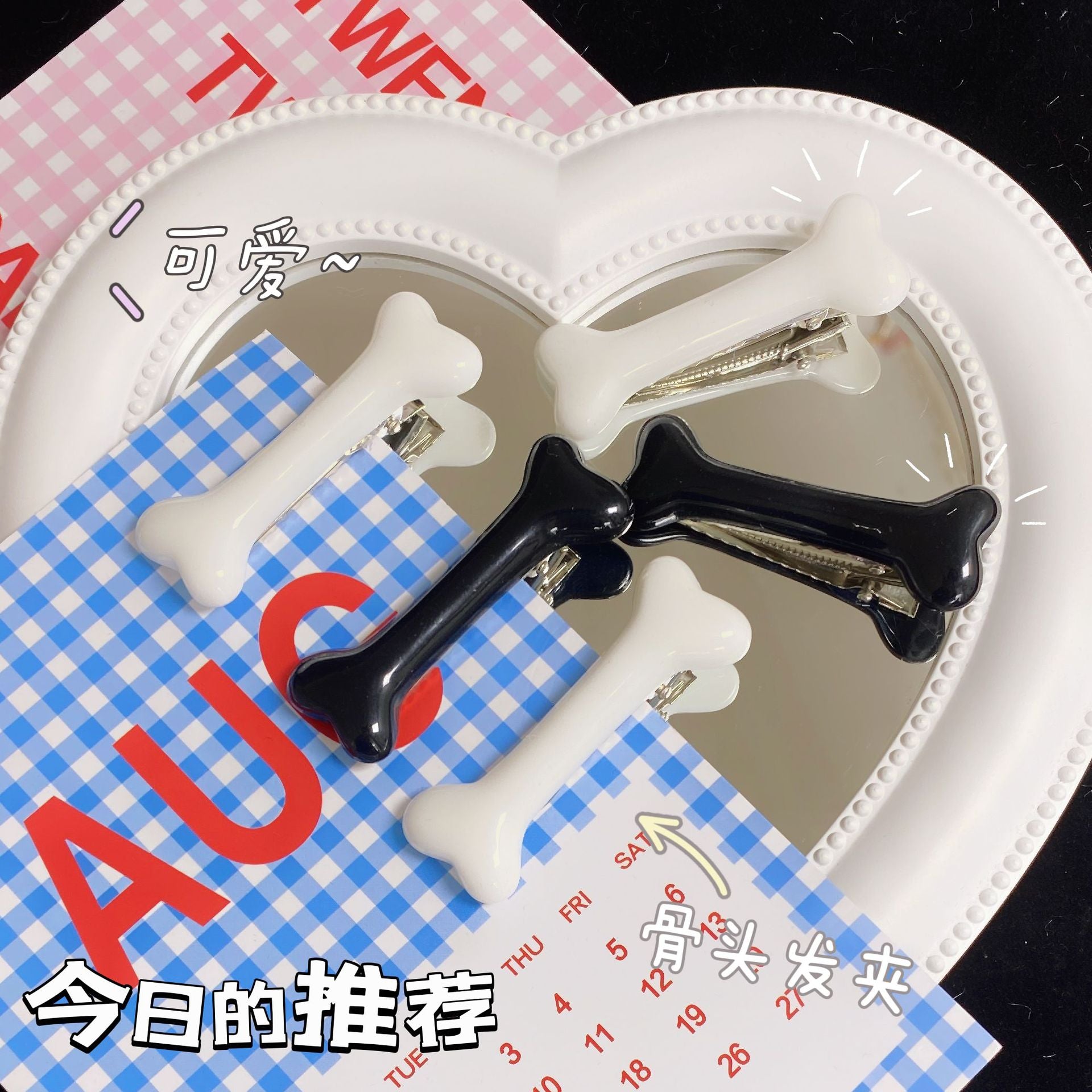 卡通簡約髮夾－商品主圖｜https://igowo.tw/