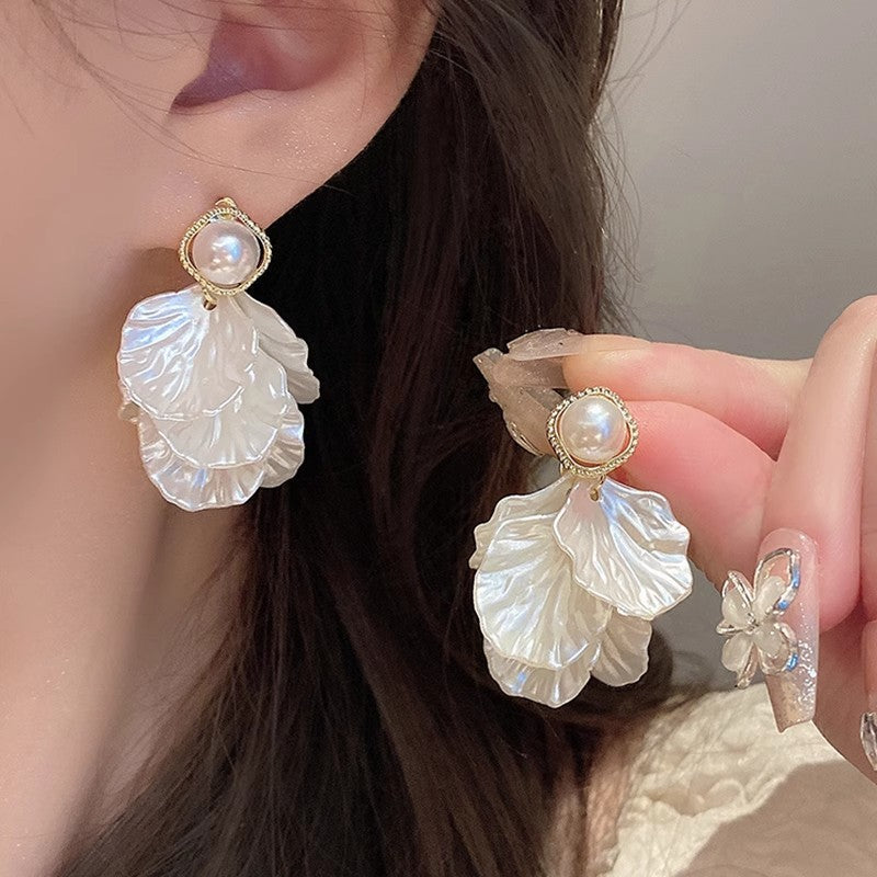 S925花朵流蘇復古耳環－細節特寫2｜https://igowo.tw/
