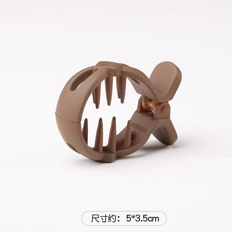 簡約經典鯊魚夾－橫線-白色款細節｜https://igowo.tw/