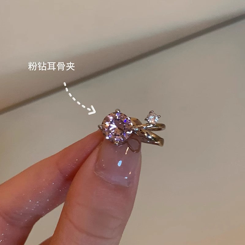 小燈泡超閃鋯耳骨夾