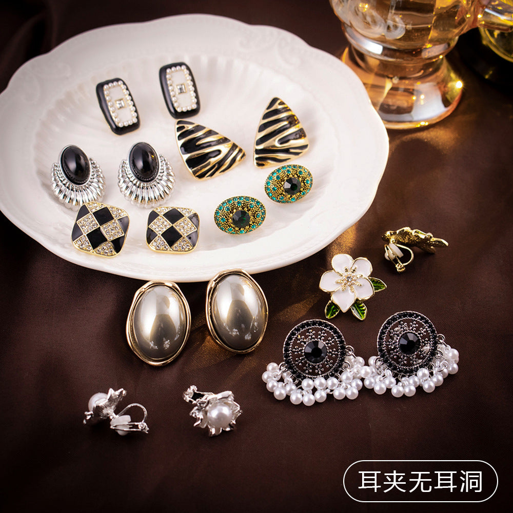 珍珠橢圓免耳洞耳夾－第二視角實拍｜https://igowo.tw/
