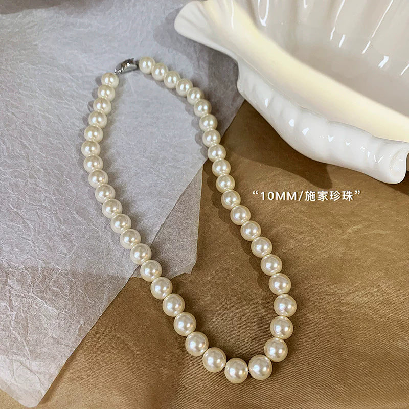 珍珠玻璃古典復古項鍊