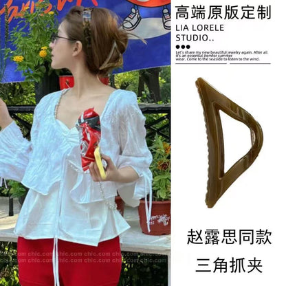 大腸圈格紋多層髮圈－滿天星髮抓款細節｜https://igowo.tw/