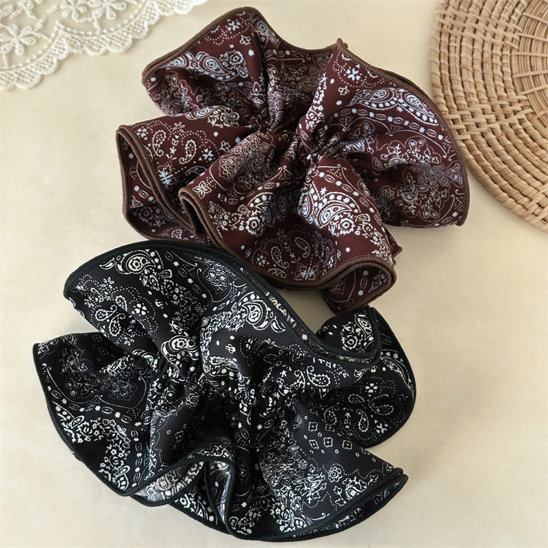 布面大腸圈復古髮圈－商品主圖｜https://igowo.tw/