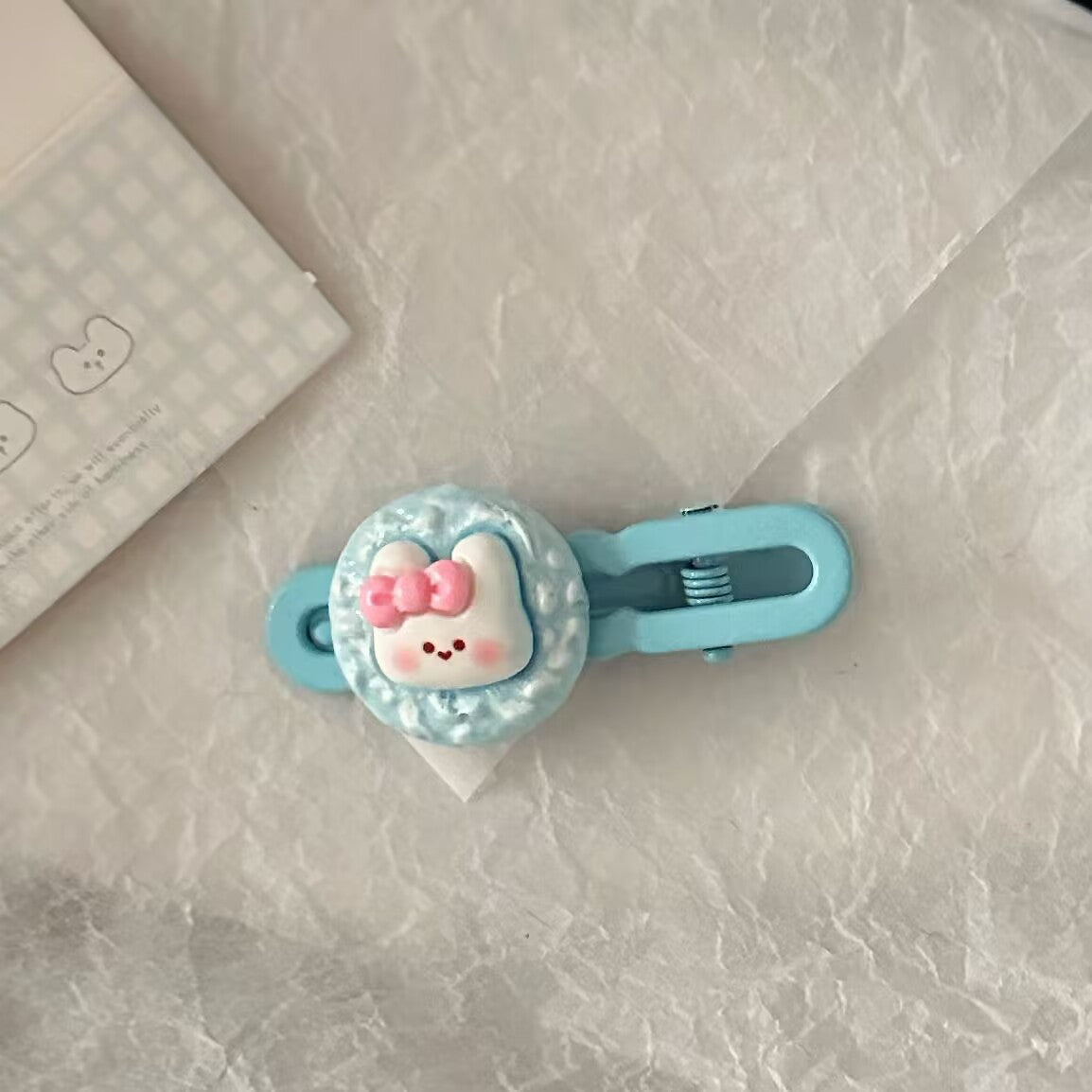 繽紛兔子卡通髮夾