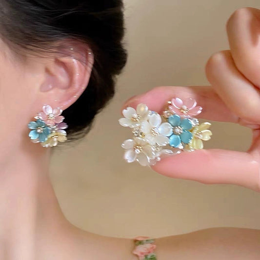 繽紛花朵耳環－商品主圖｜https://igowo.tw/