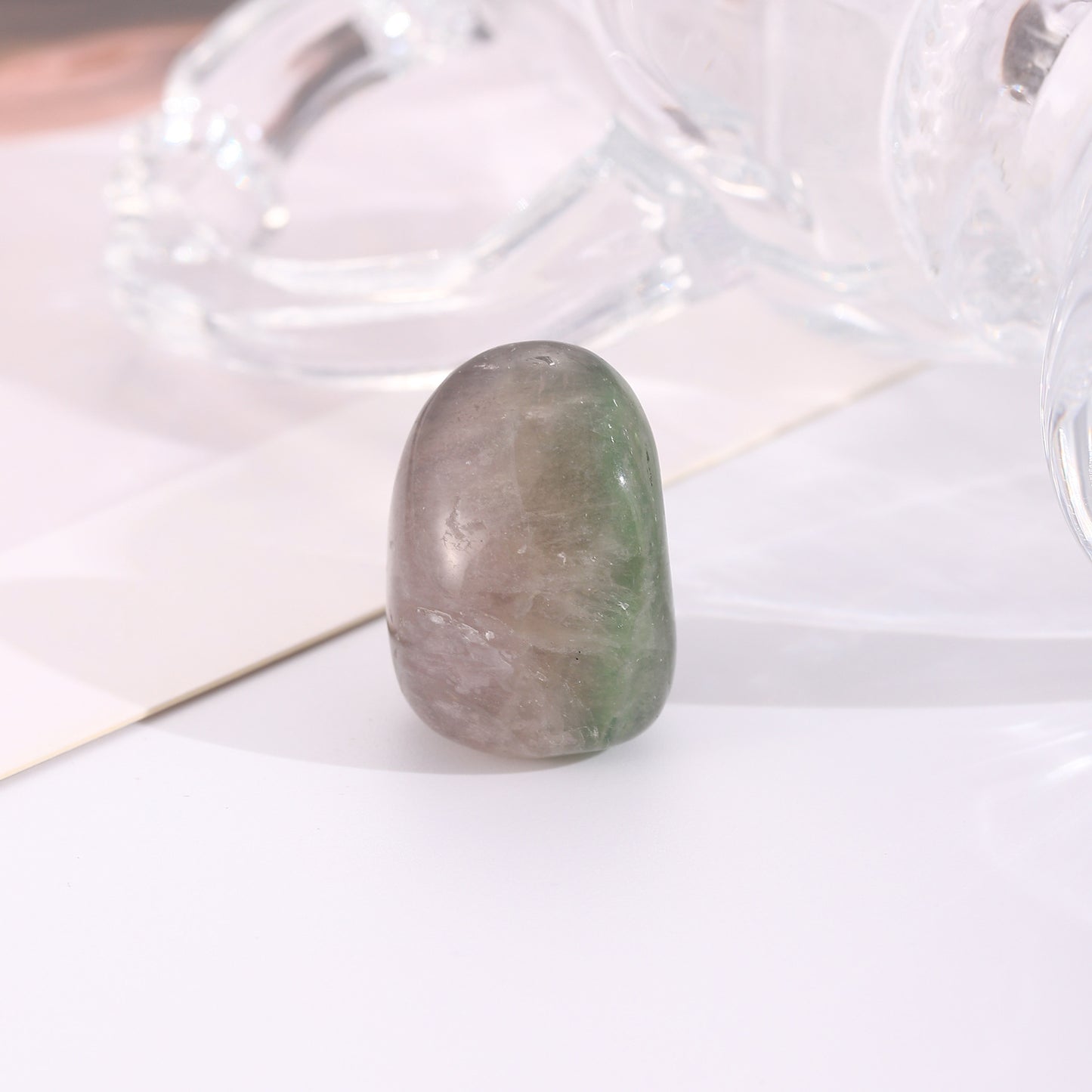 水晶金屬竹節編織項鍊