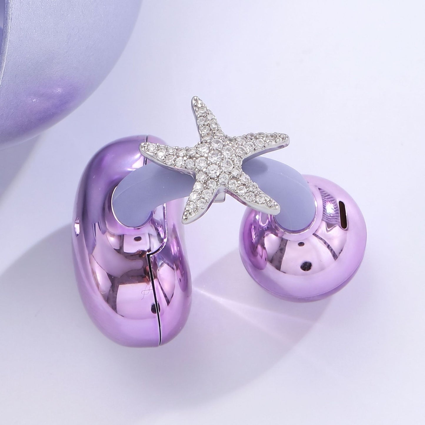 星星蝴蝶結耳環－細節特寫25｜https://igowo.tw/