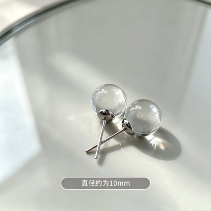 粉色珍珠鋯石耳釘