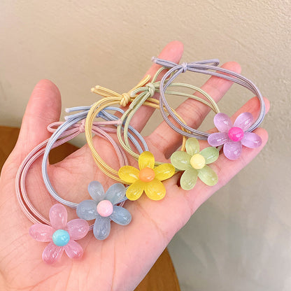 花朵簡約髮圈－第二視角實拍｜https://igowo.tw/
