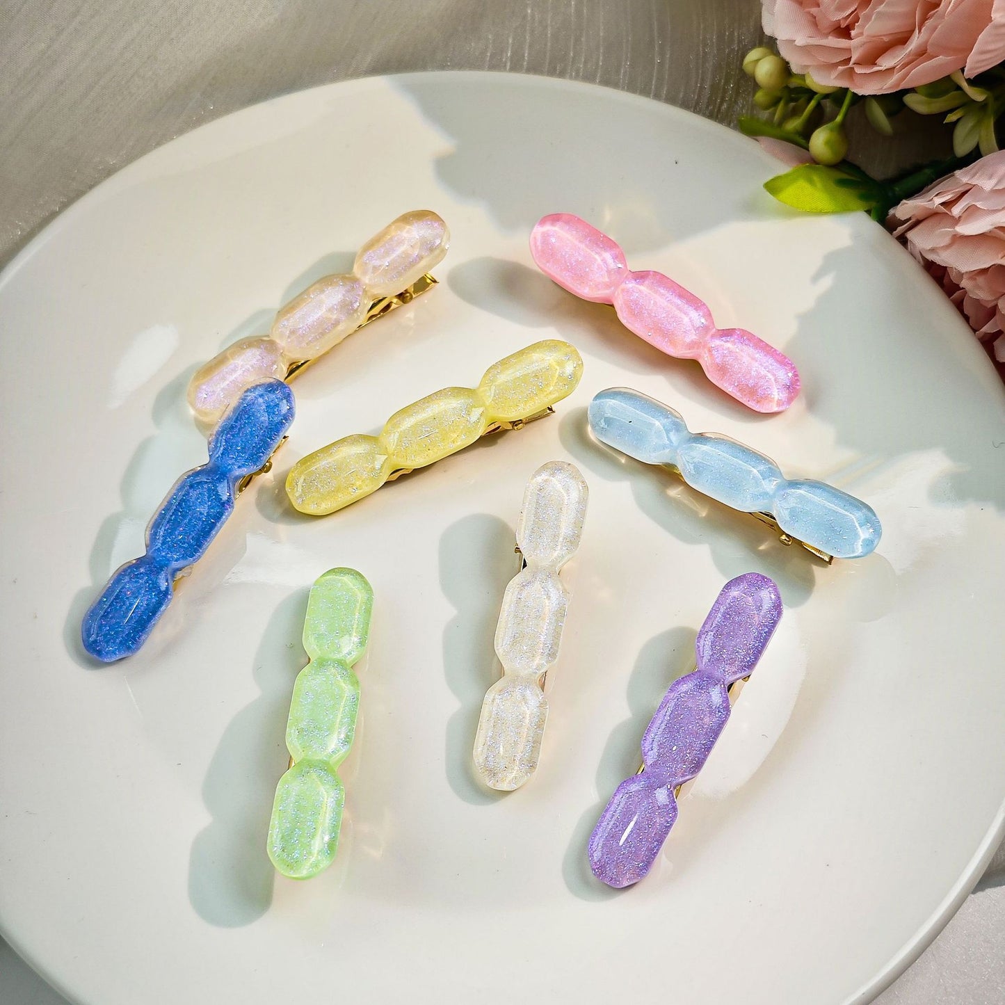 繽紛波浪簡約髮夾－商品主圖｜https://igowo.tw/
