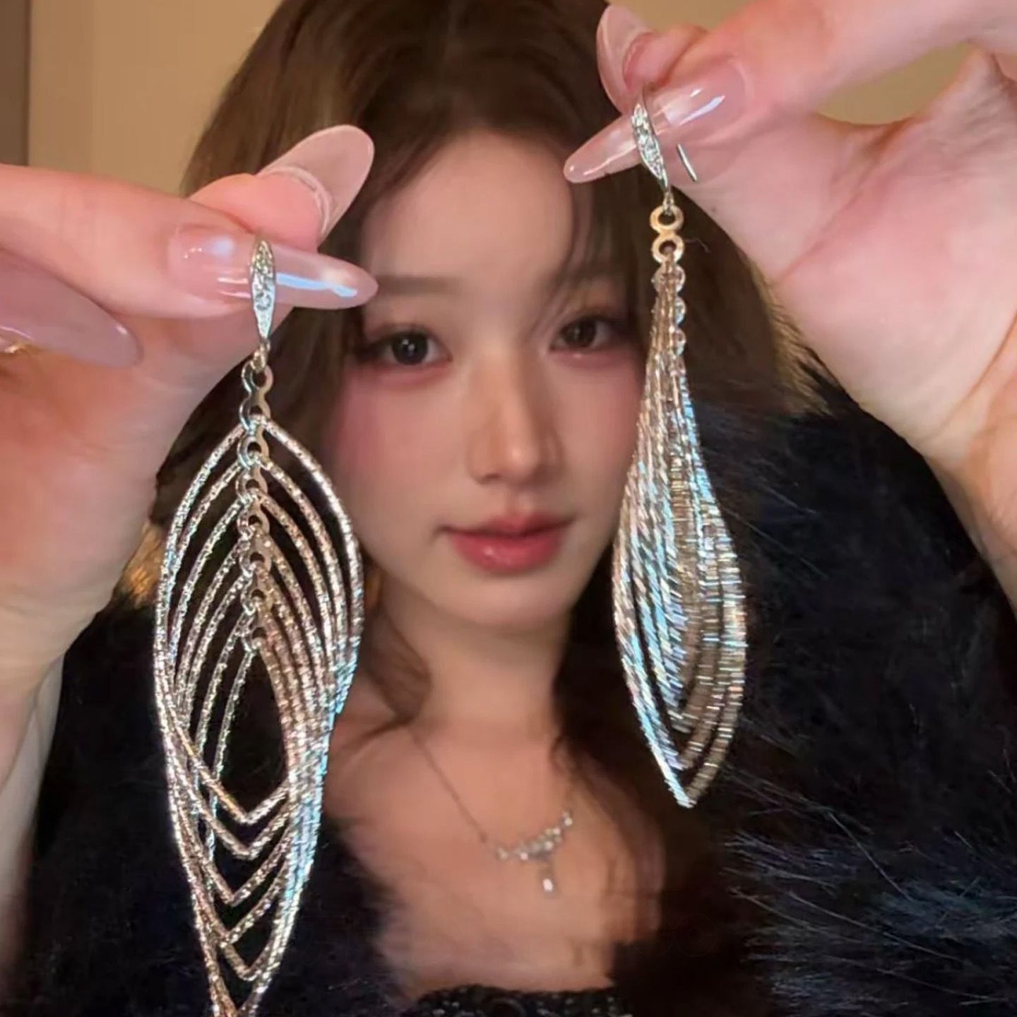 鋯石菱形耳釘－商品主圖｜https://igowo.tw/