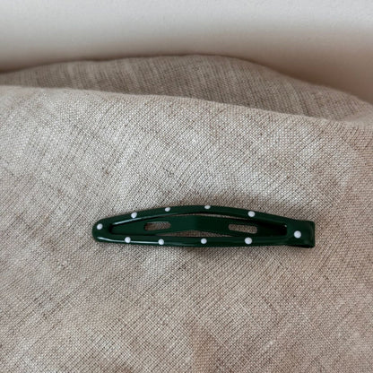 琺瑯波點三角形髮夾
