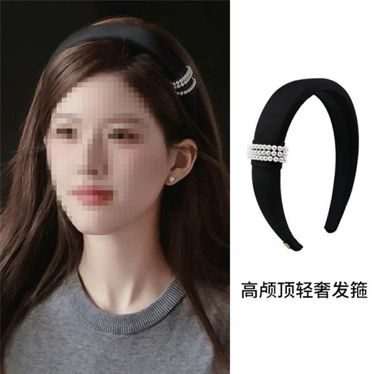 珍珠布面髮箍－商品主圖｜https://igowo.tw/
