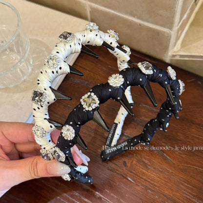 鋯石纏繞髮箍－商品主圖｜https://igowo.tw/