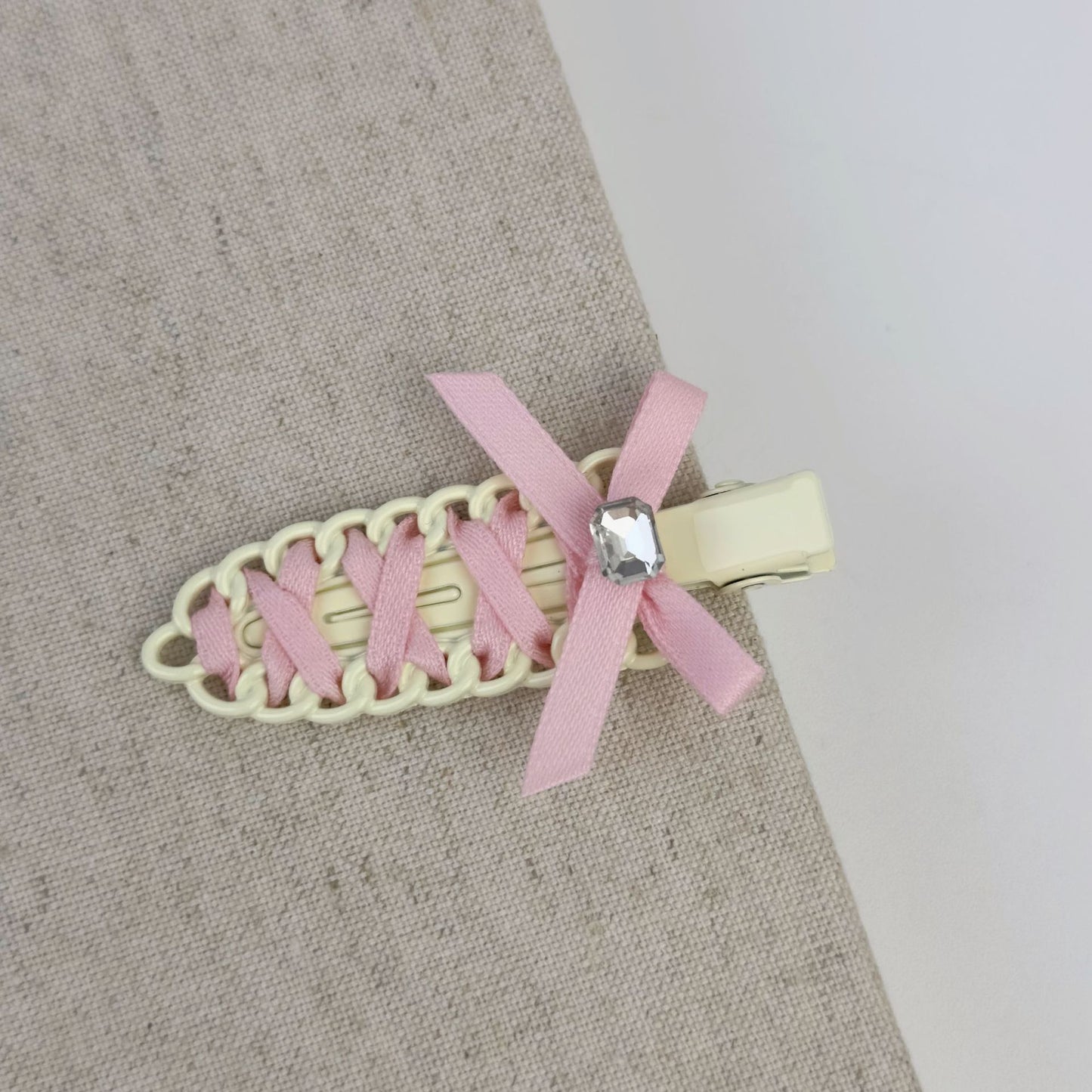 緞帶蝴蝶結髮夾