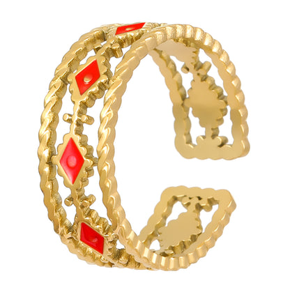 不鏽鋼愛心可調式戒指－細節特寫18｜https://igowo.tw/