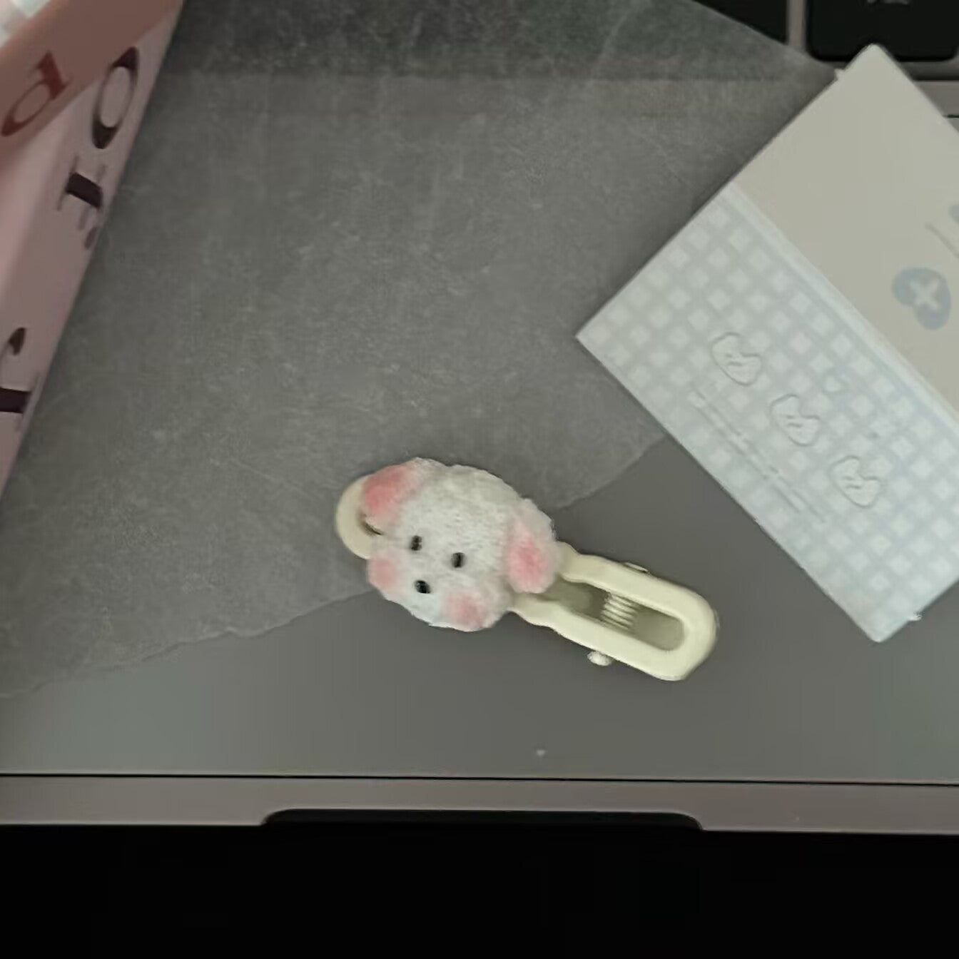 棕色小狗卡通髮夾