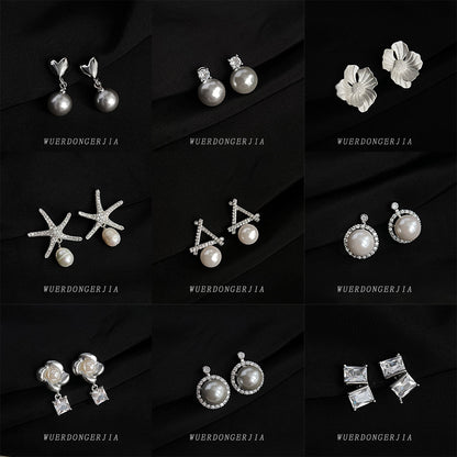 金色鋯石微鑲耳夾－商品主圖｜https://igowo.tw/