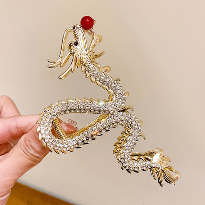 鑲鑽復古鯊魚夾