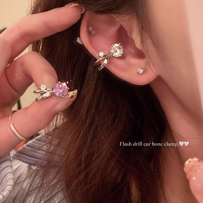 小燈泡超閃鋯耳骨夾