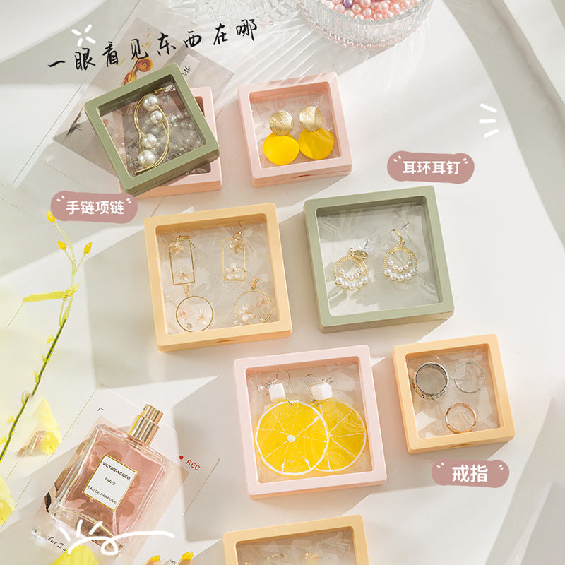 透明簡約耳釘－細節特寫1｜https://igowo.tw/