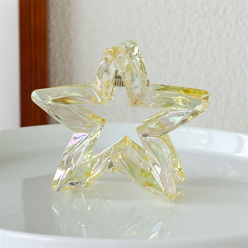 星星鏤空鯊魚夾