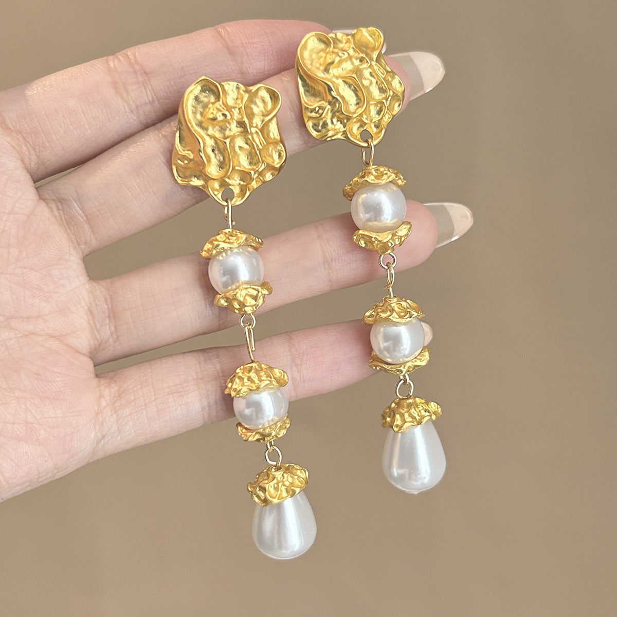 金色銀針復古簡約飾品－3/蓮花款細節｜https://igowo.tw/