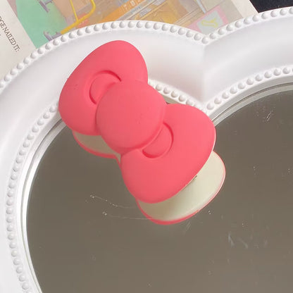 粉色蝴蝶結簡約髮夾