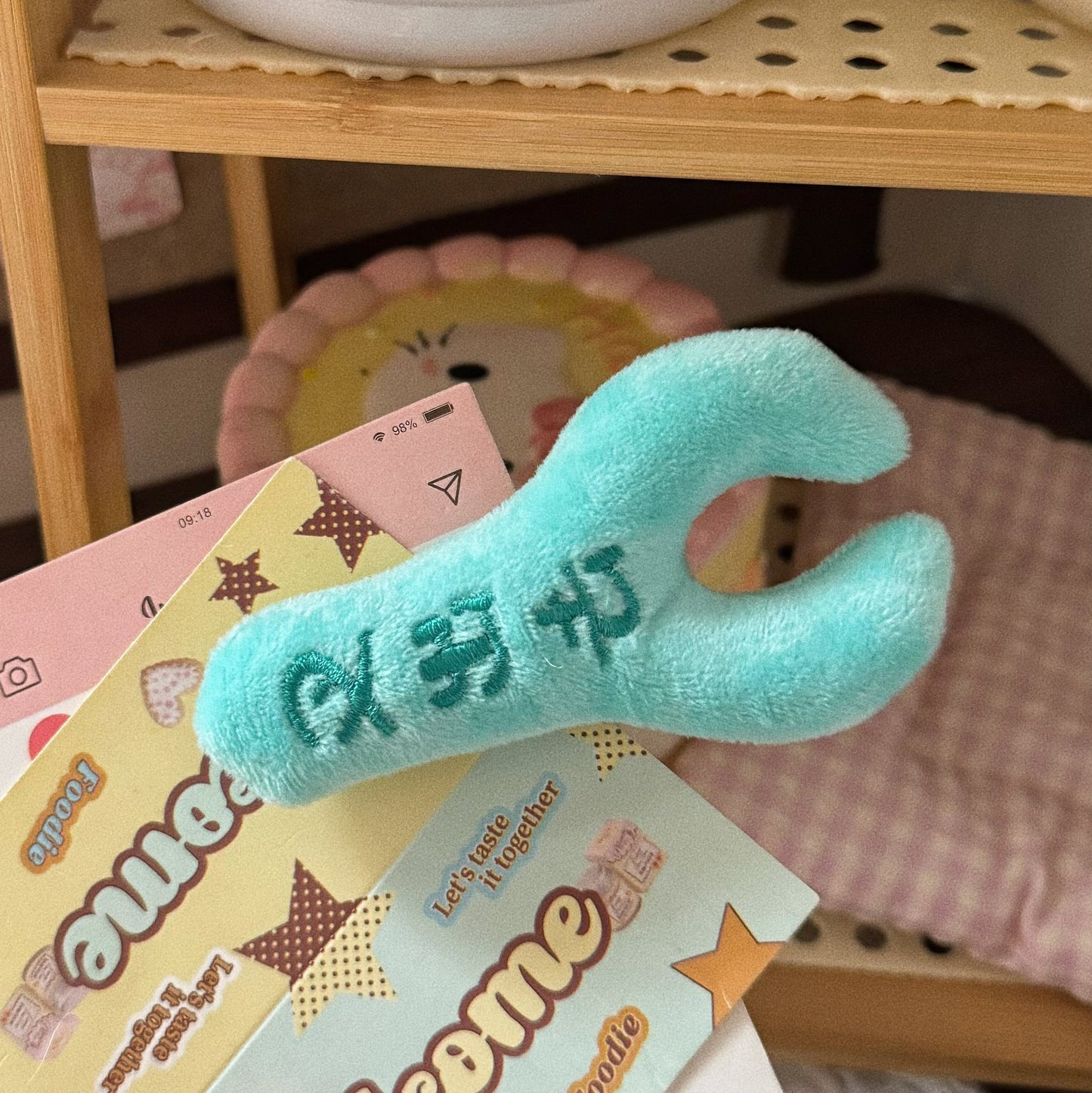 藍色卡通髮夾