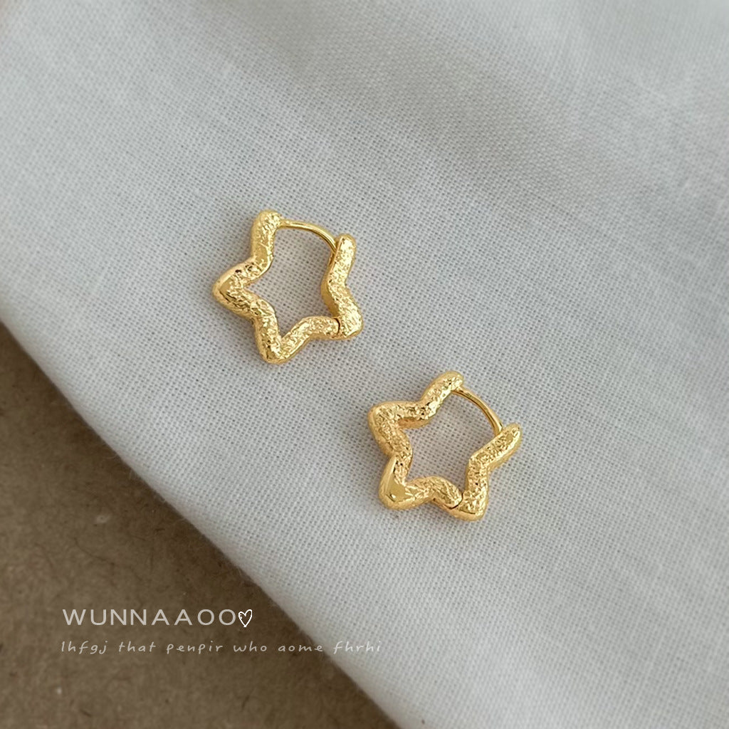 星星小巧簡約耳扣－商品主圖｜https://igowo.tw/