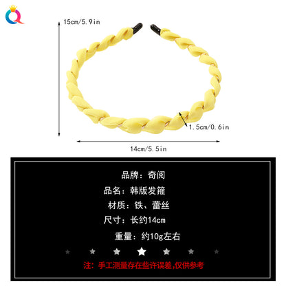 繽紛網紗金屬髮箍－第二視角實拍｜https://igowo.tw/