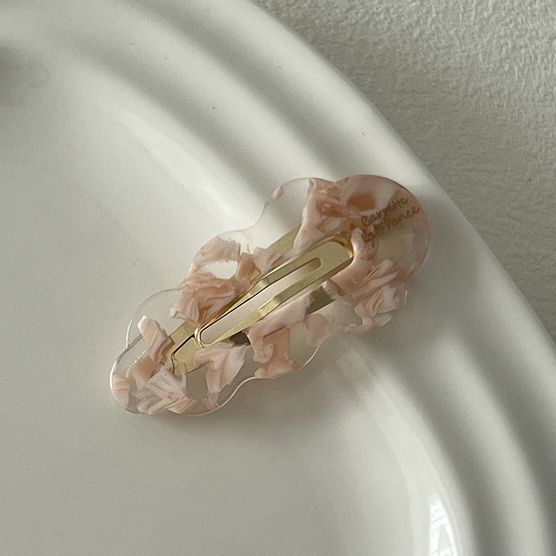 醋酸板材樹葉簡約髮夾