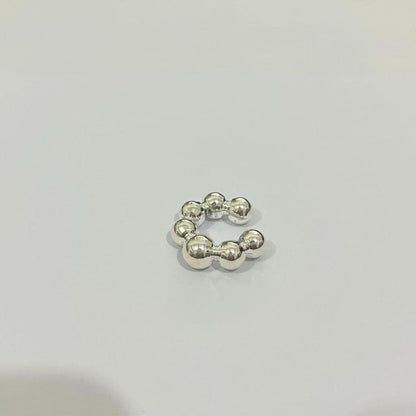 金屬格紋免耳洞耳夾