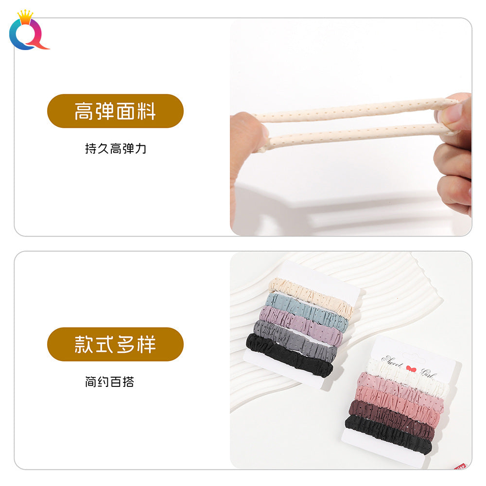 彈力繩簡約髮圈套組－第二視角實拍｜https://igowo.tw/