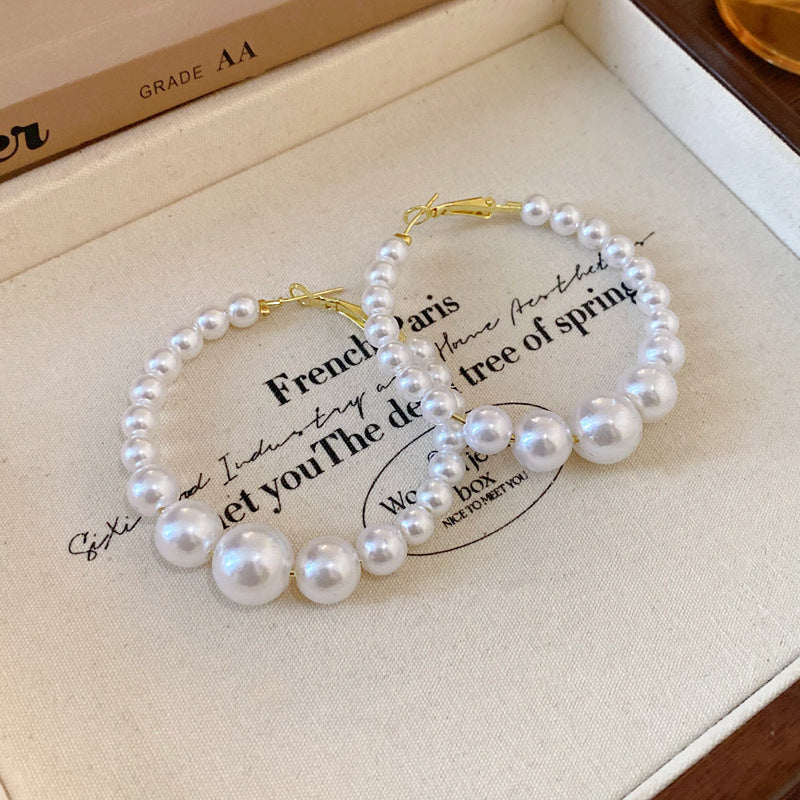 珍珠交叉復古項鍊－細節特寫11｜https://igowo.tw/