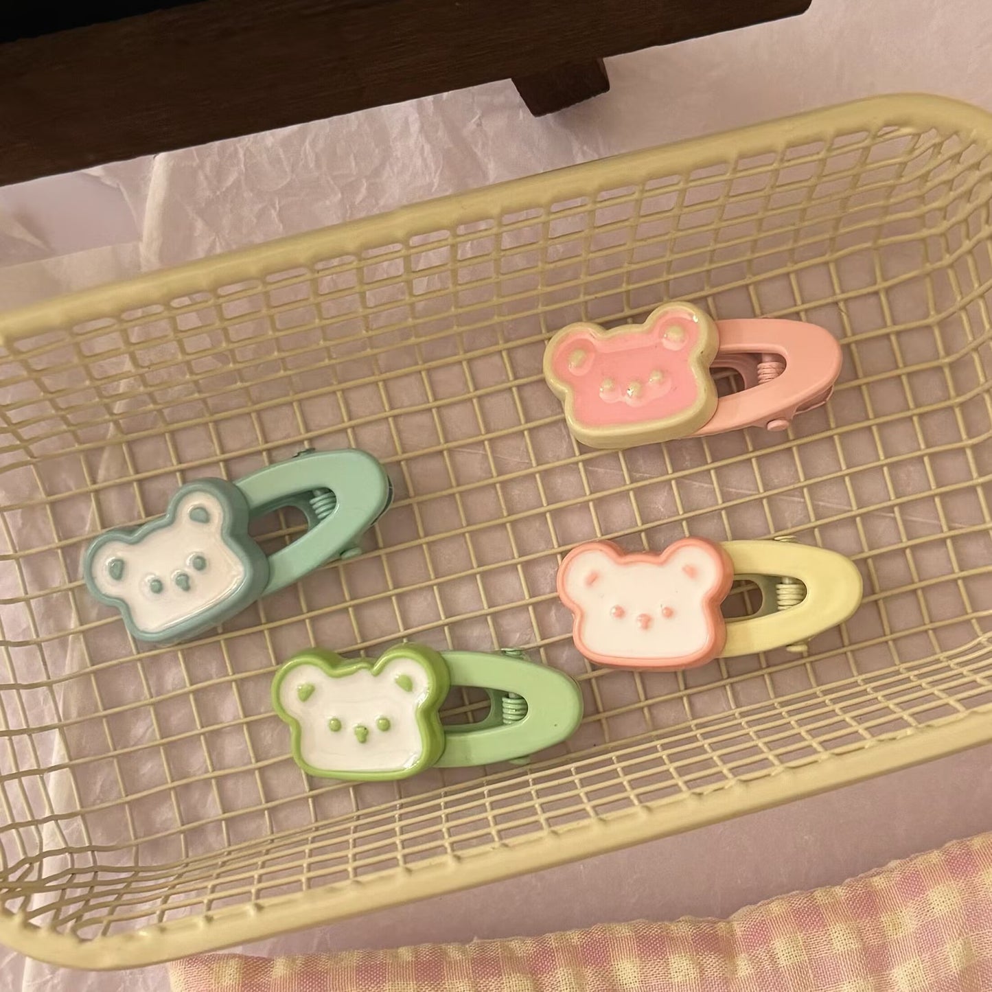 小熊橢圓髮夾－商品主圖｜https://igowo.tw/