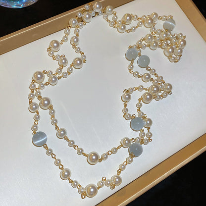 珍珠圓形復古項鍊