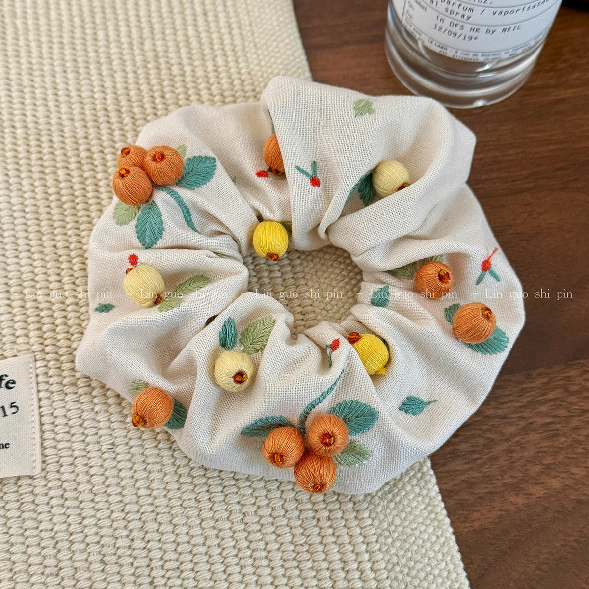 彩色大腸圈刺繡髮圈