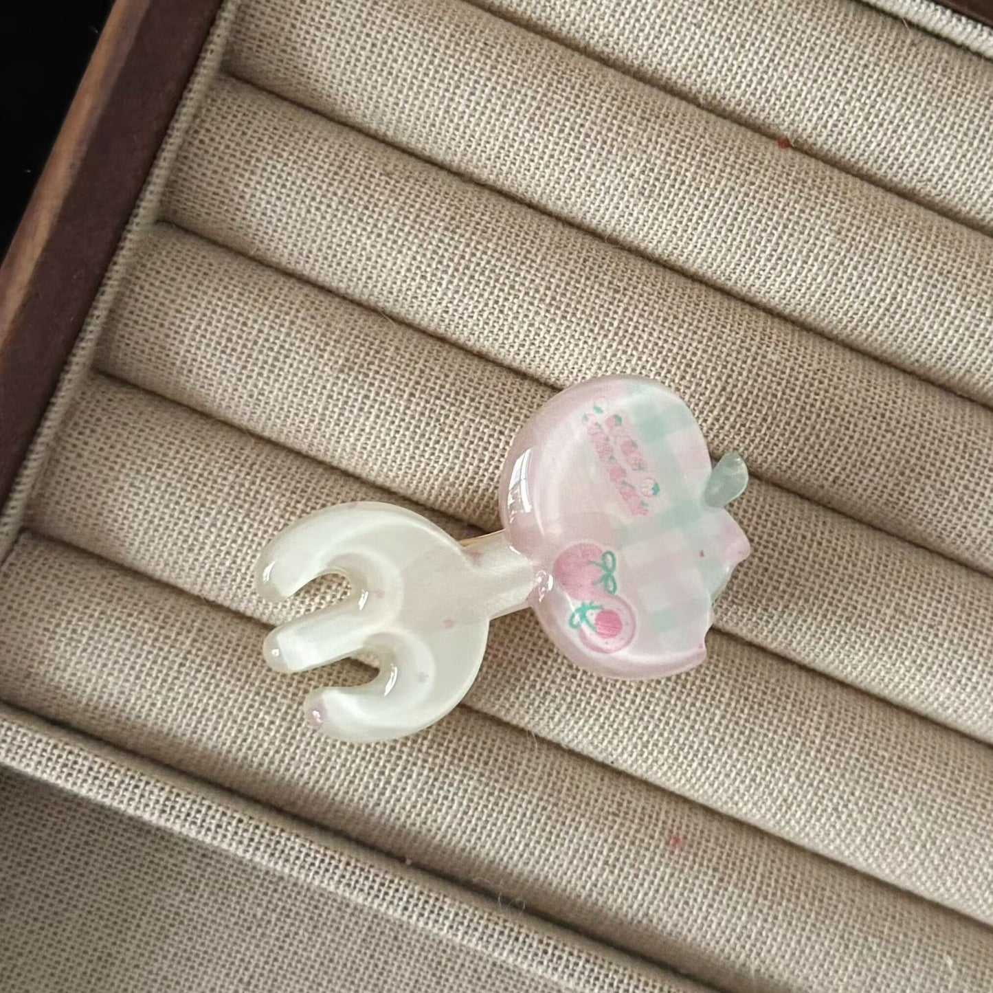 蘋果卡通髮夾