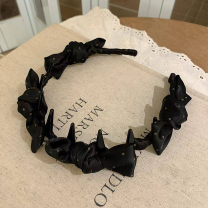 波點蝴蝶結髮箍