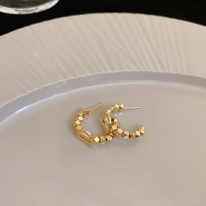 金屬簡約耳環－細節特寫49｜https://igowo.tw/