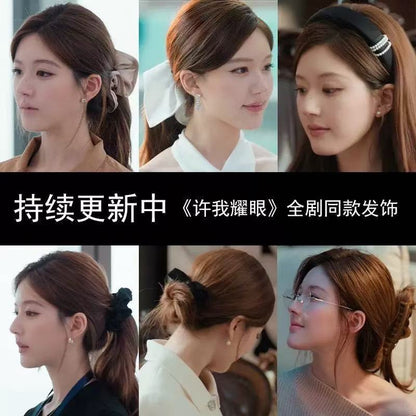 大腸圈格紋多層髮圈－商品主圖｜https://igowo.tw/